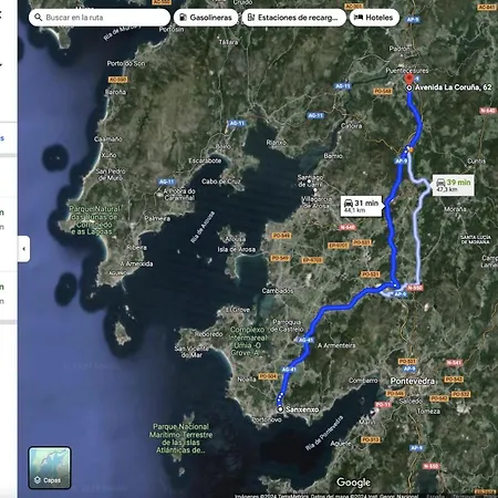 Moderno En Valga Ideal Peregrinos Y Familias, Junto Al Camino De Santiago * ポンテベドラ