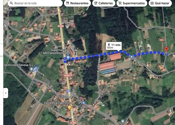 Moderno En Valga Ideal Peregrinos Y Familias, Junto Al Camino De Santiago *